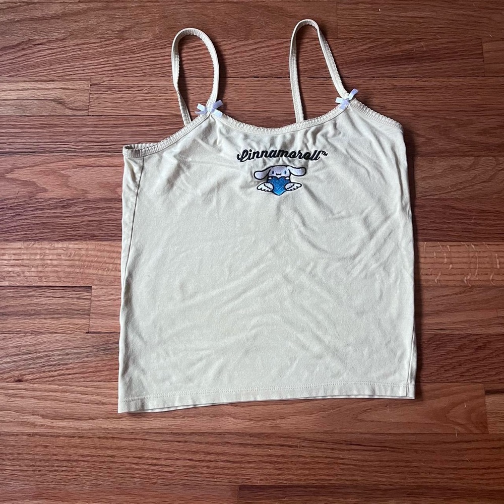 Hello Kitty and Friends x Forever 21 Yellow Sanrio puppy  cami top